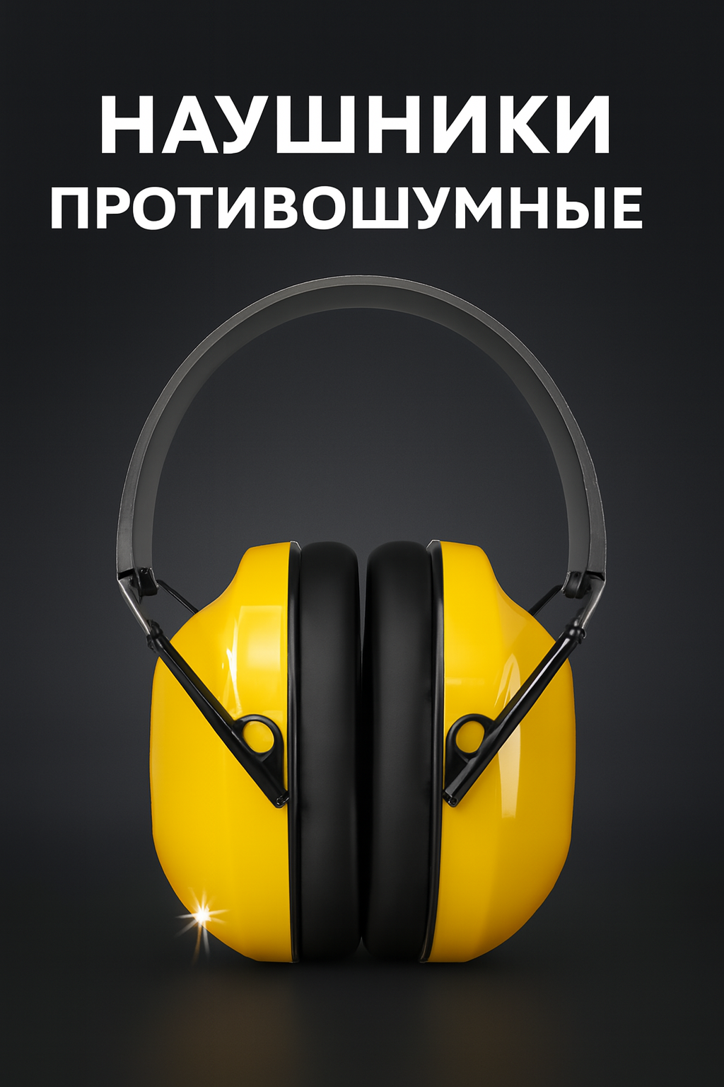 Наушники защитные от шума для использования при строительных и других шумных работах.