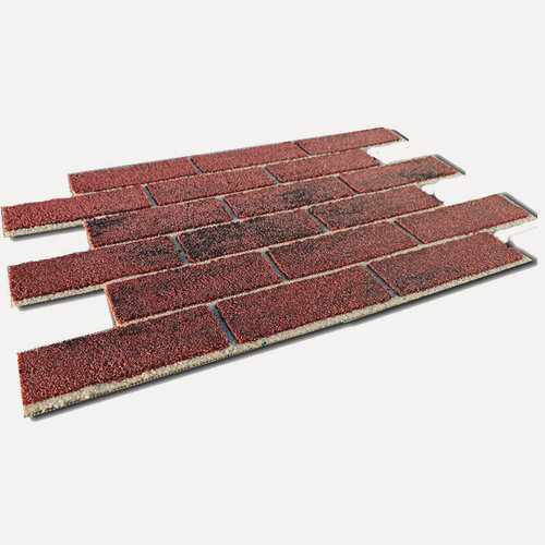 Изображение товара Гибкий кирпич с расшивкой RAMOflex красный, стыкующиеся модульные панели, 2,18 м²