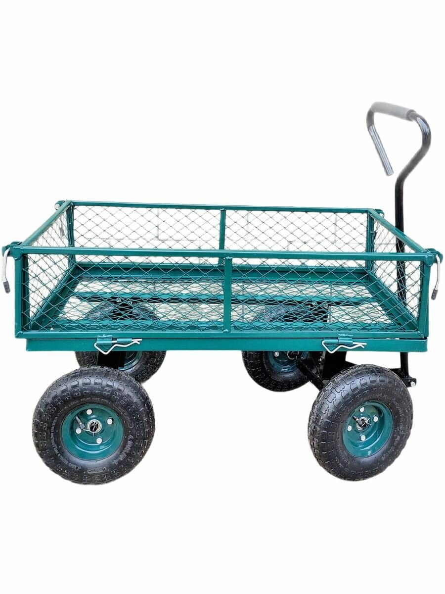 Тележка четырехколесная платформенная с откидными бортами NORD 90