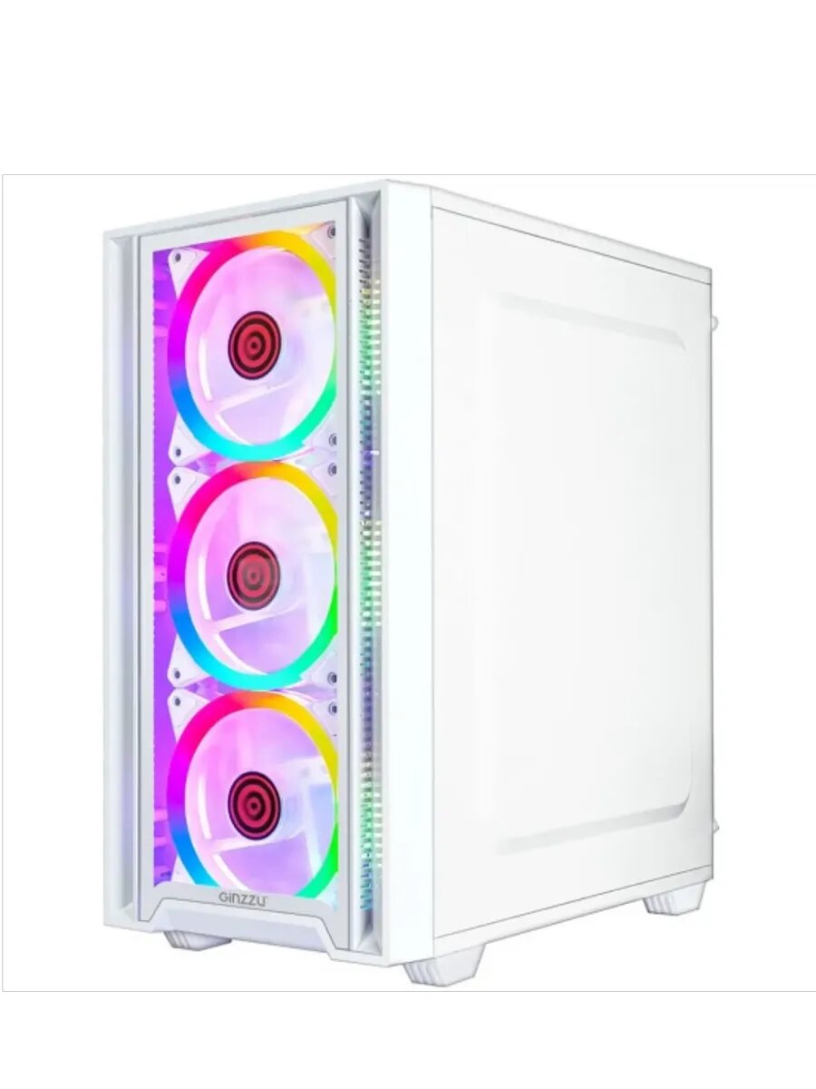 Корпус для ПК CL620 mATX FAN 4*12FRGB Белый — фото 1
