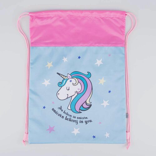Изображение товара Мешок для сменной обуви Единорог котофей 02808150-20 размер разм.35*45