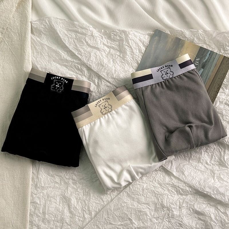 Трусы Lucky Bear ТРУСЫ КОМПЛЕКТ, комплект из 3 шт., размер 36, черный, белый, серый — фото 1