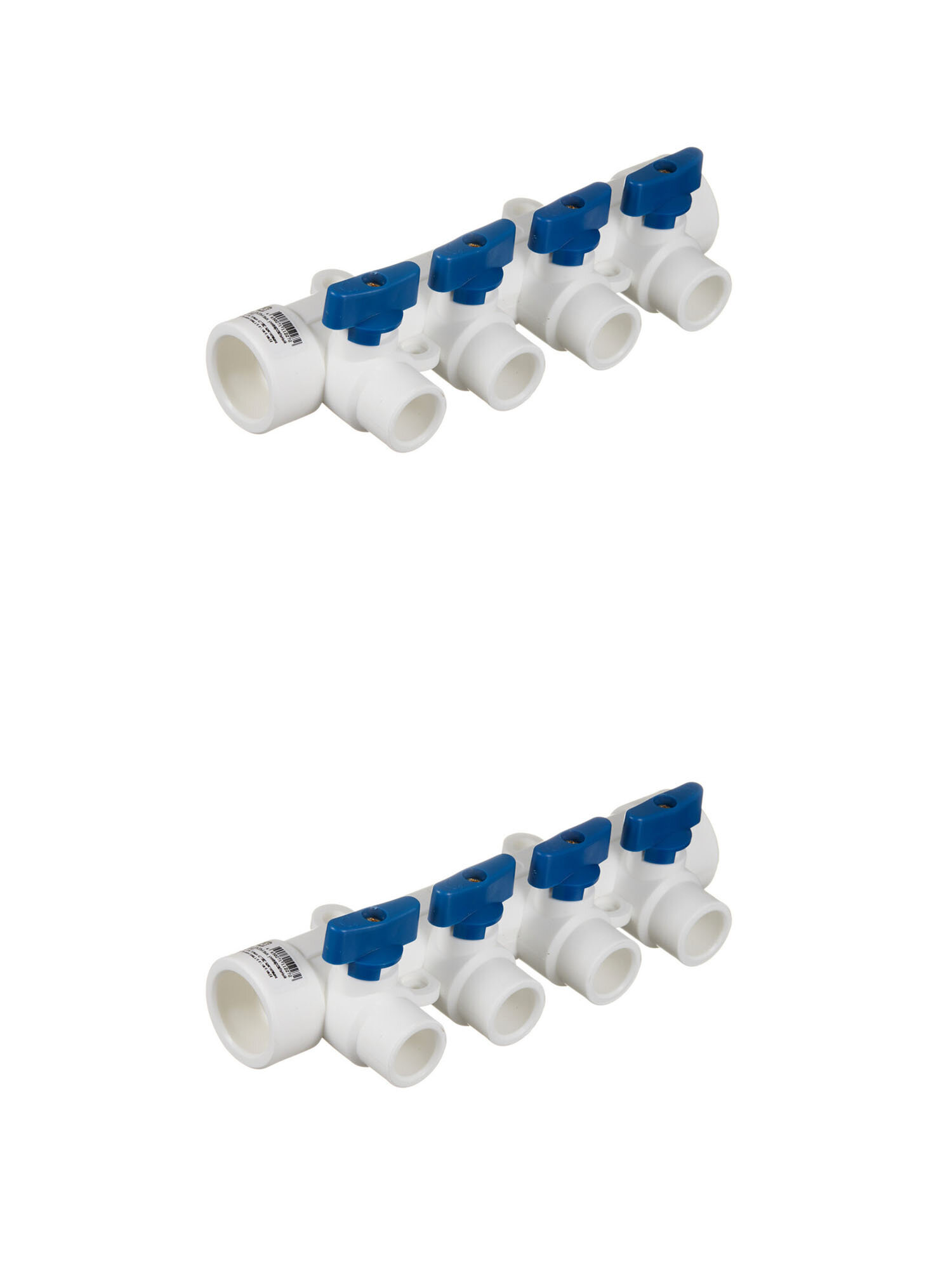 Коллектор полипропиленовый 32 мм х 4 выхода 20 мм (2 шт.)