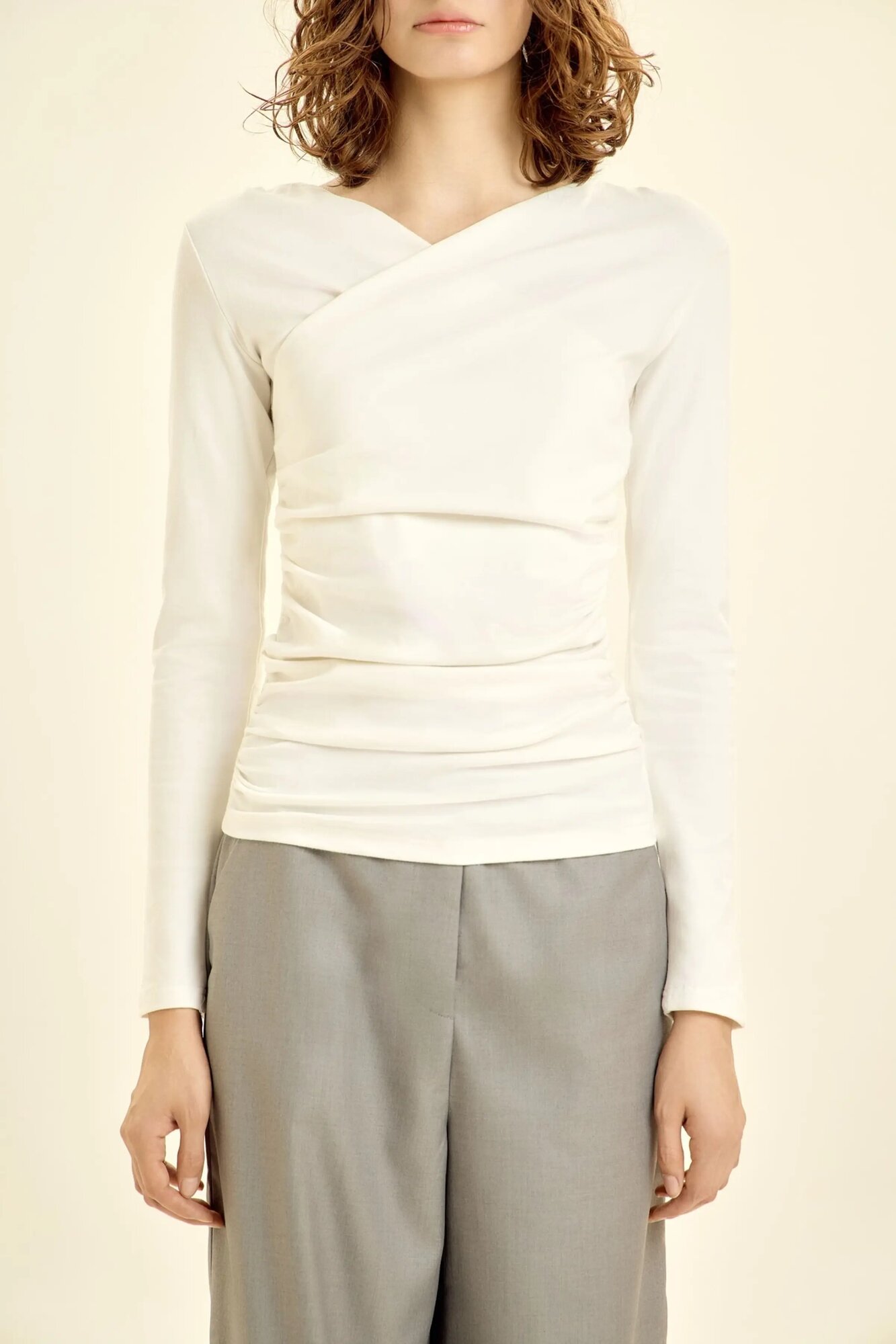 Лонгслив Selfie, размер XS, , белый — фото 1