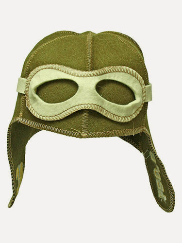 Изображение товара Шапка Рушер "Пилот АС 120", 100% шерсть (войлок), для бани и сауны