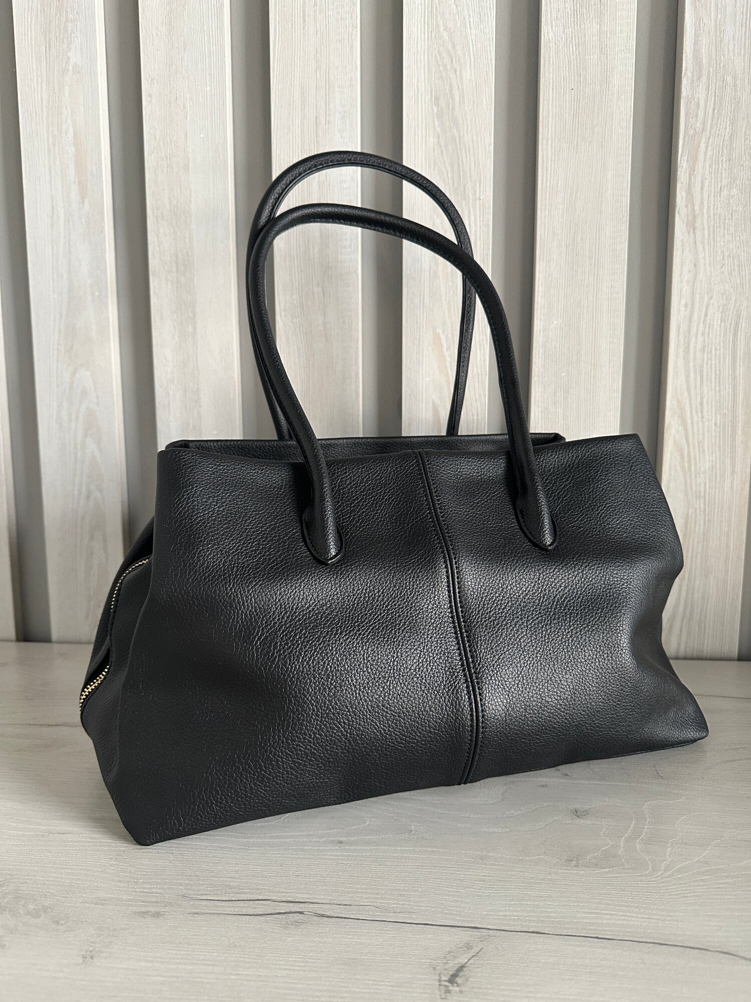 Сумка тоут INK Tout Bag, фактура тиснение, черный — фото 1