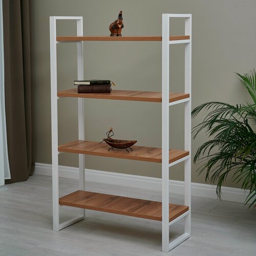 Изображение товара Стеллаж Мебельная Фабрика Юдиных "Лофт", ЛДСП, металл, 90x150x34,5 см