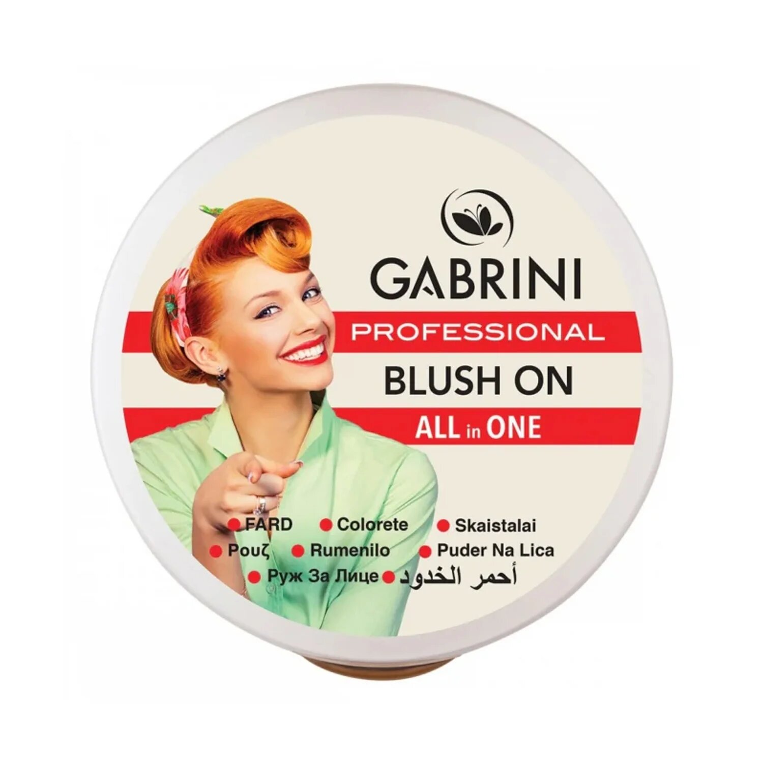 Румяна GABRINI "BLUSH ON", оттенок 54, шелковистая текстура, стойкость
