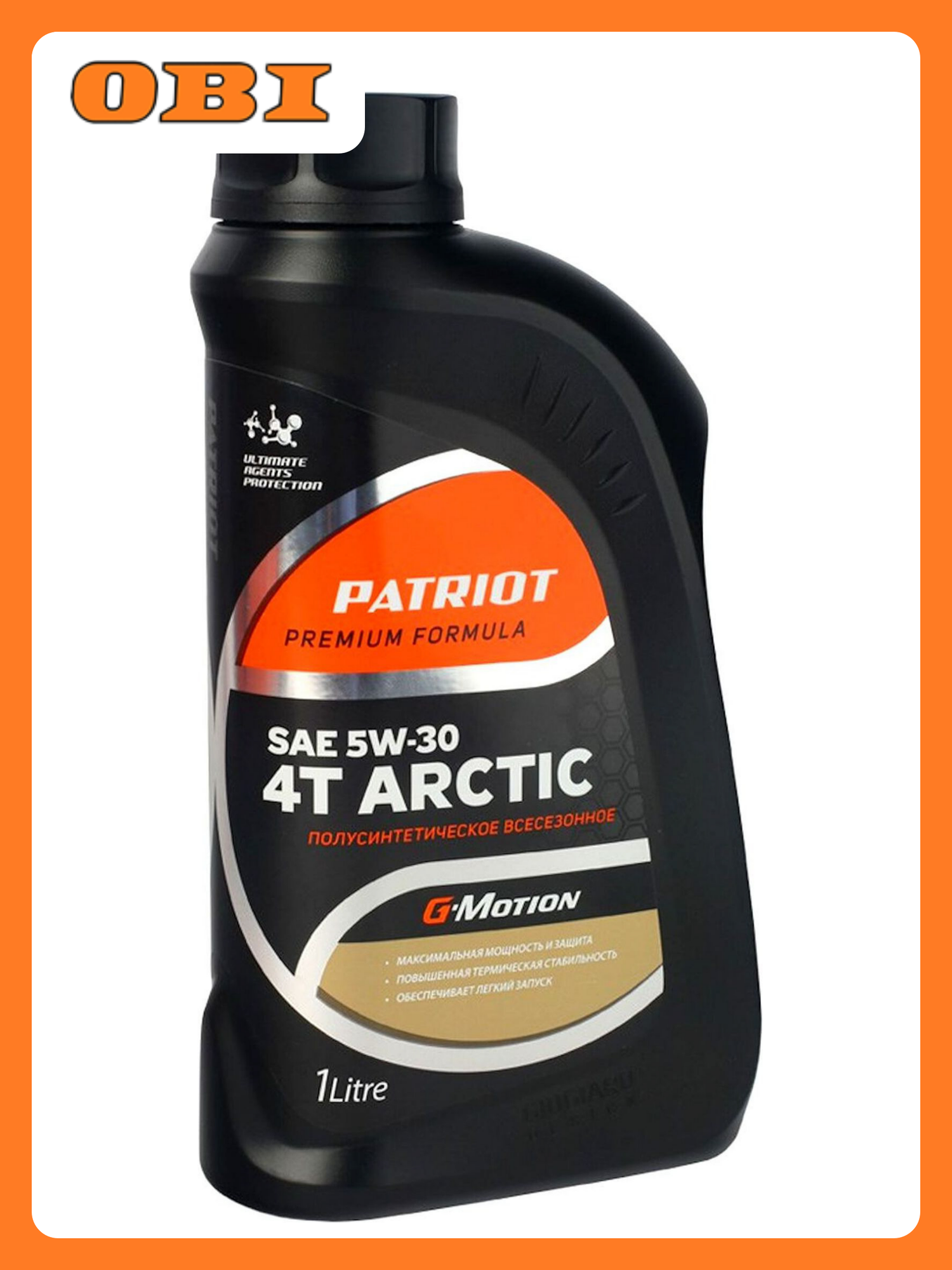 Моторное масло PATRIOT G-Motion Arctic 5W-30 полусинтетическое 1 л