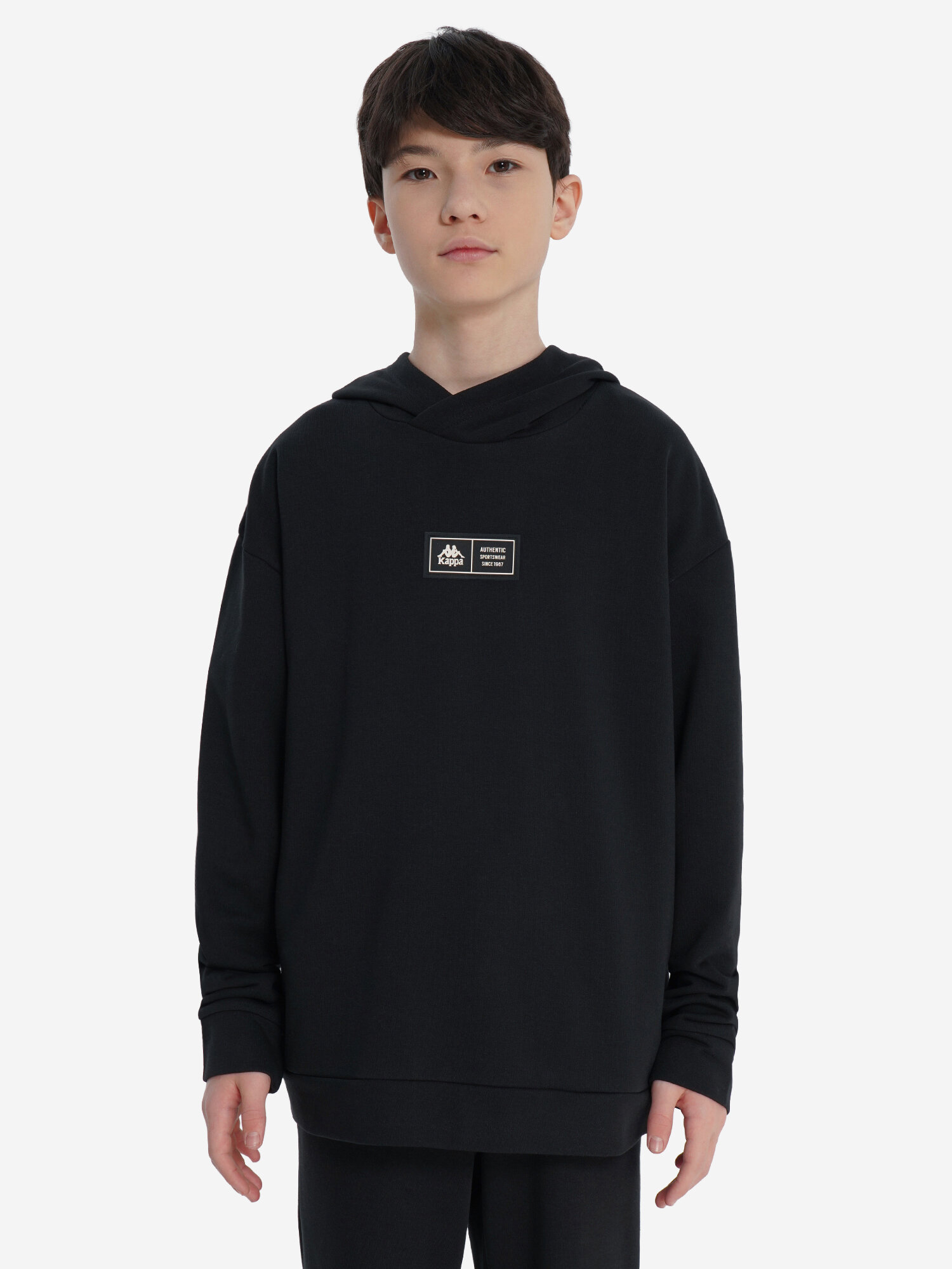 Худи Kappa, размер 158-164, черный — фото 1