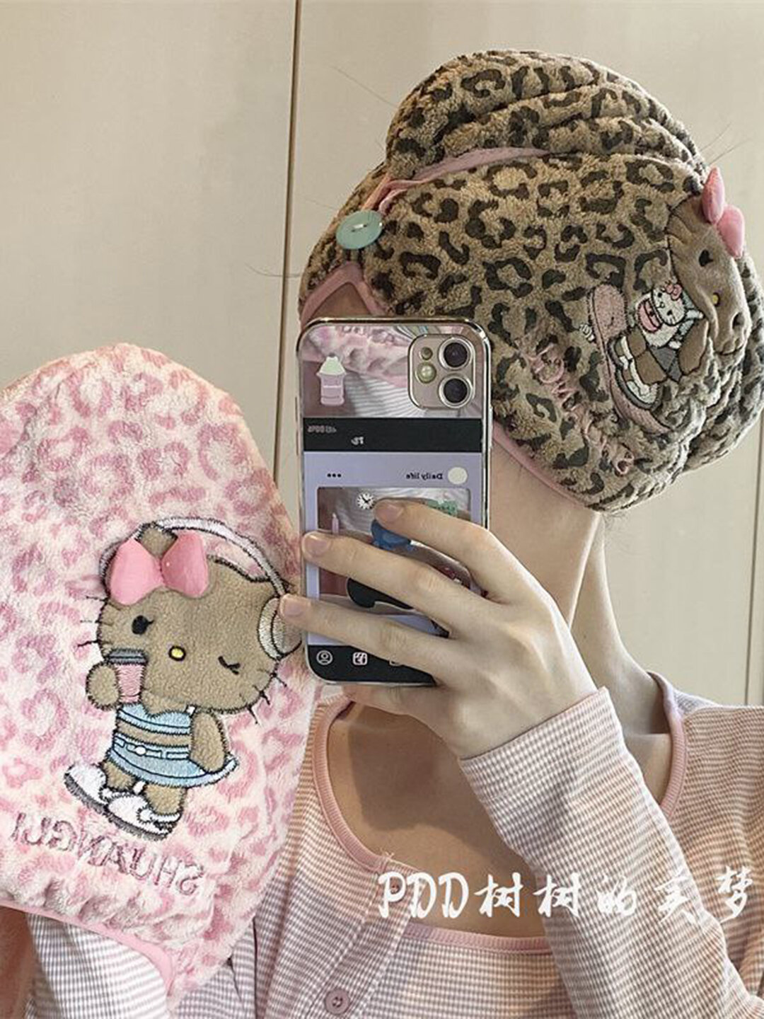 Полотенце для головы для сушки волос, шапка после душа, мягкая — фото 1