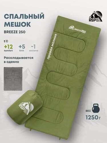 Изображение товара Спальный мешок-одеяло RSP BREEZE 250 (190*75 см, молния справа)