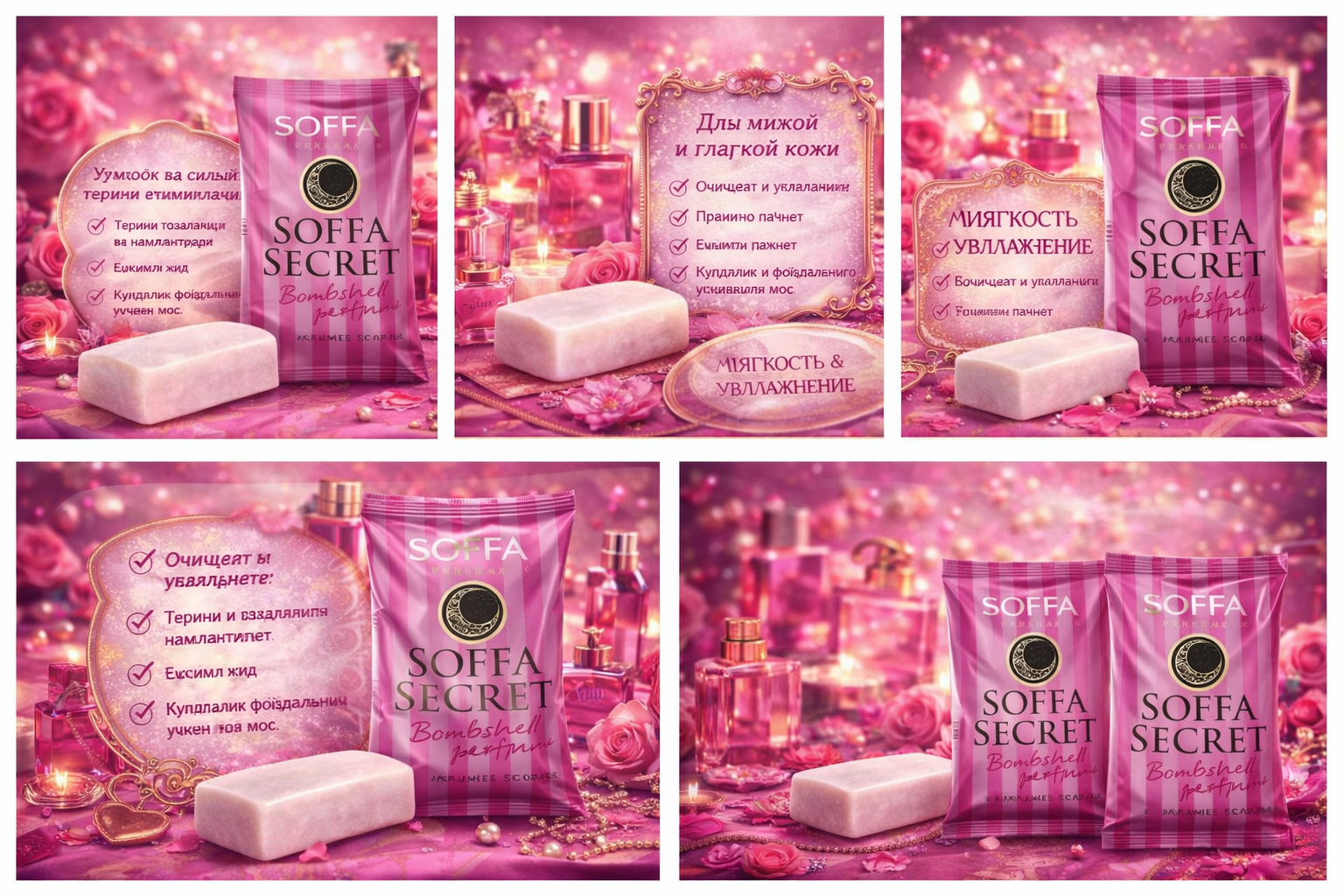 Перфорированное мыло, для тела, для ежедневного использования — фото 1