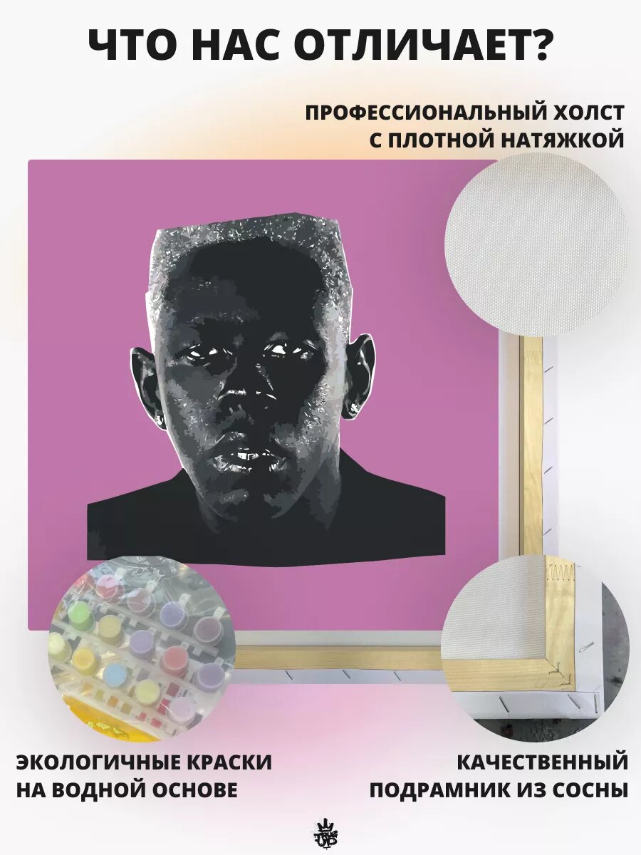Tyler The Creator картина по номерам на холсте — фото 1