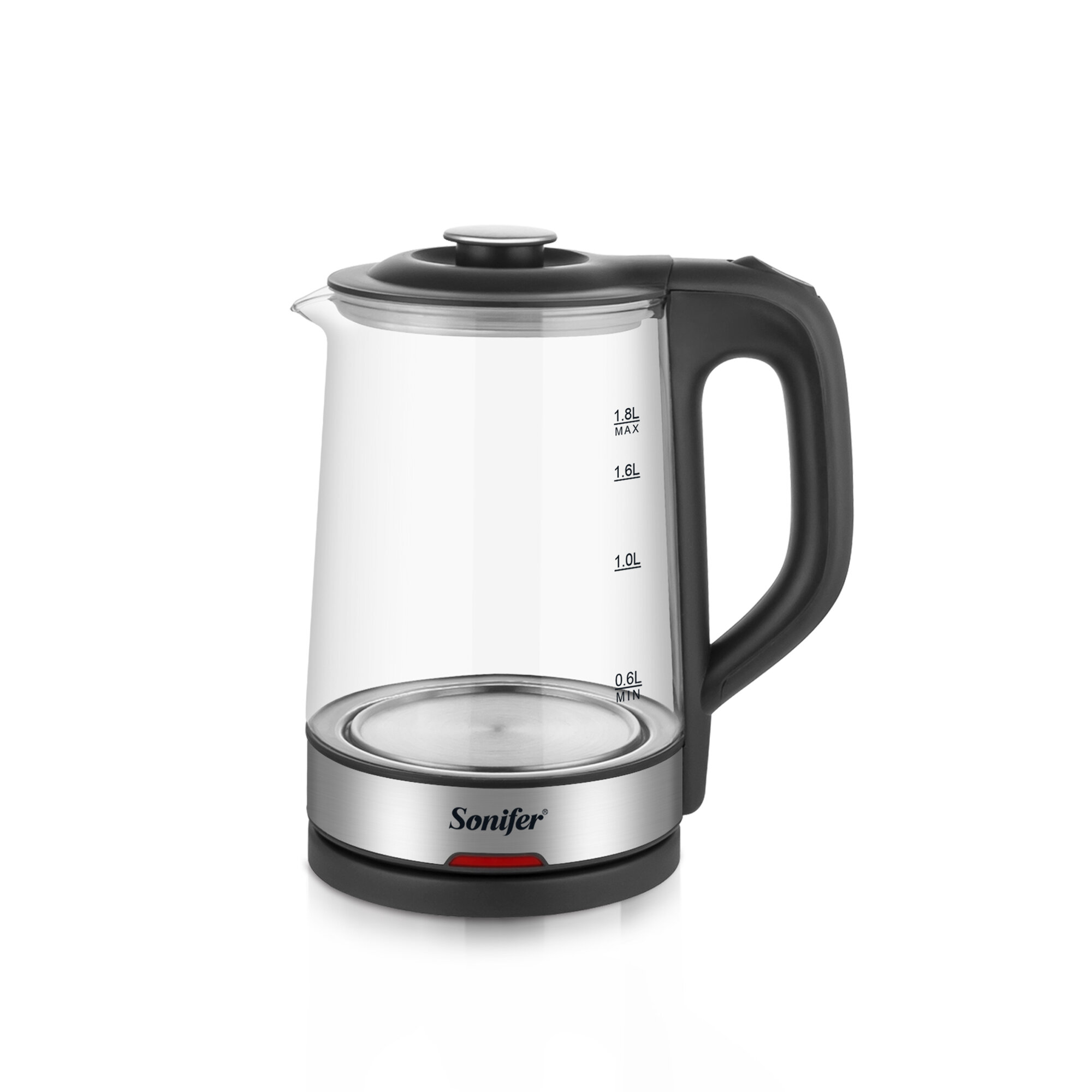 Электрический чайник Sonifer SF‑2140 с большой емкостью 1,8 л, мощностью 1500 Вт и защитой от перегрева