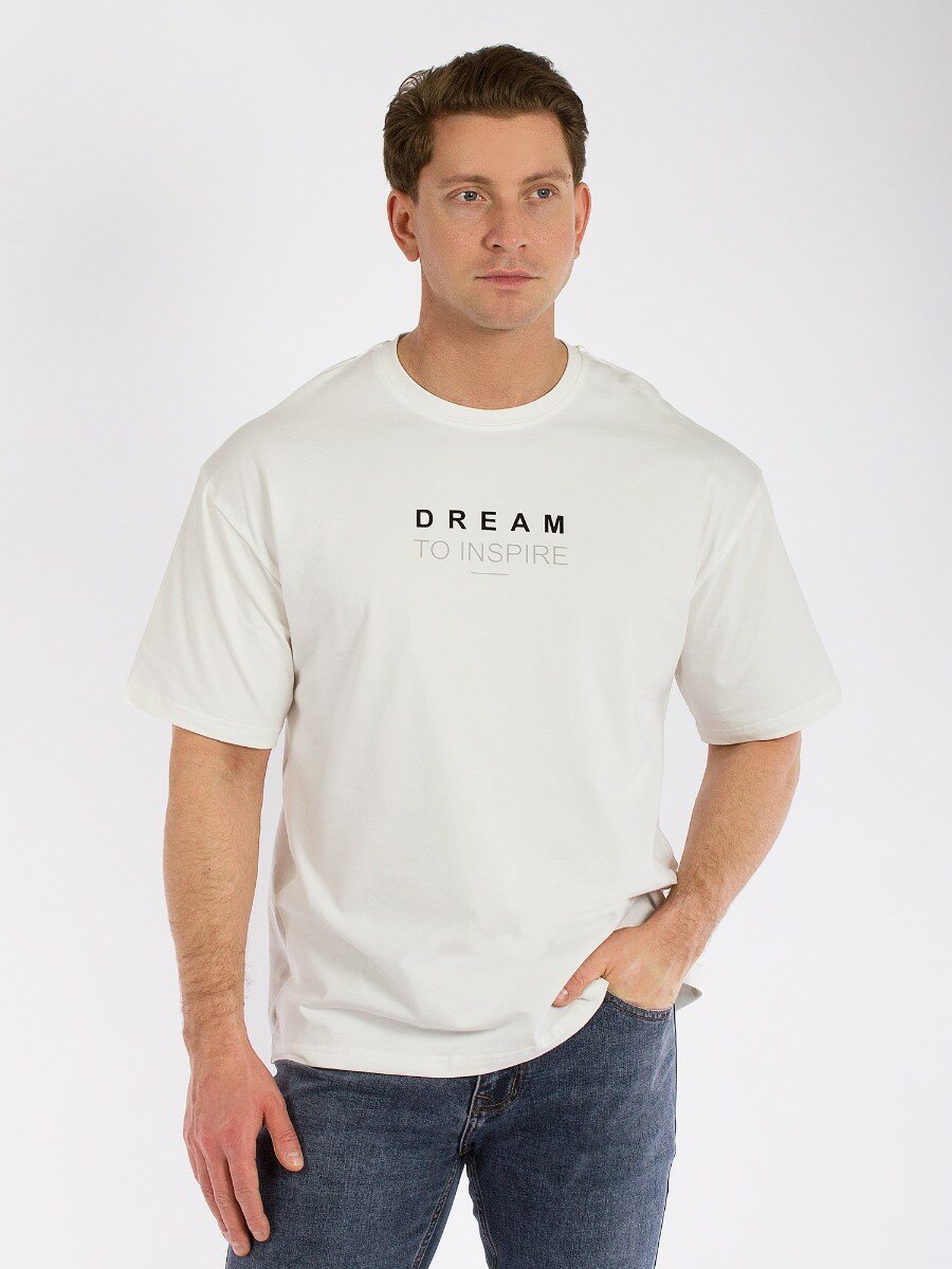 Футболка Dairos мужская,оверсайз с удлинённым рукавом