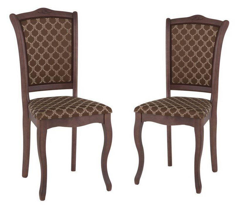 Комплект из 2-х стульев Константа (тон 317 темно-коричневый/Андрис шоколад соты)