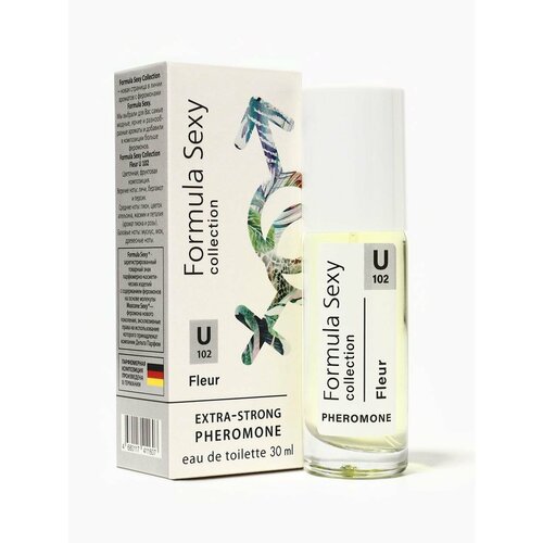 Туалетная вода женская с феромонами Formula Sexy collection Fleur U102, 30 мл