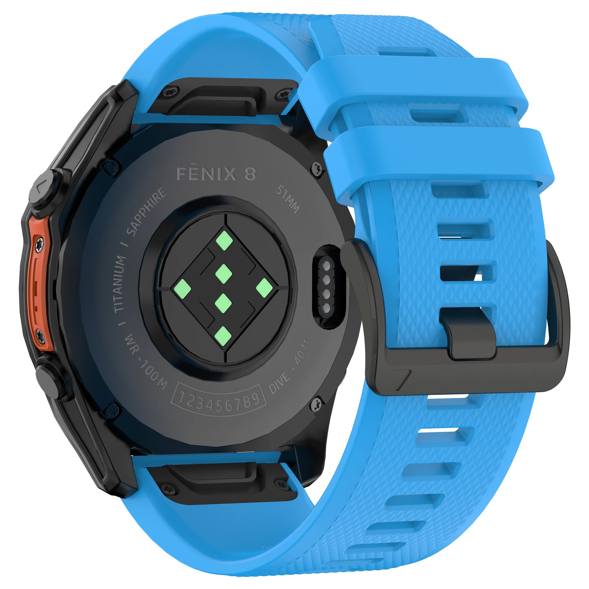 Ремешок QuickFit для Garmin Fenix 8 Sky blue 26 мм
