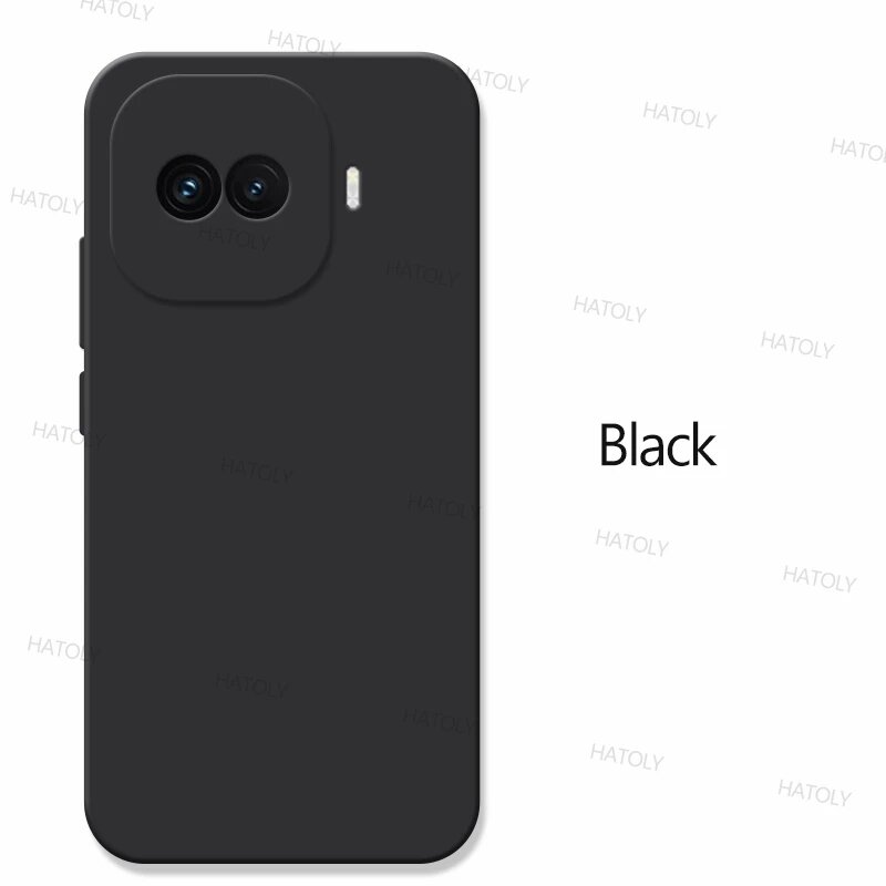 Черный чехол для vivo iQOO 15R из жидкого силикона