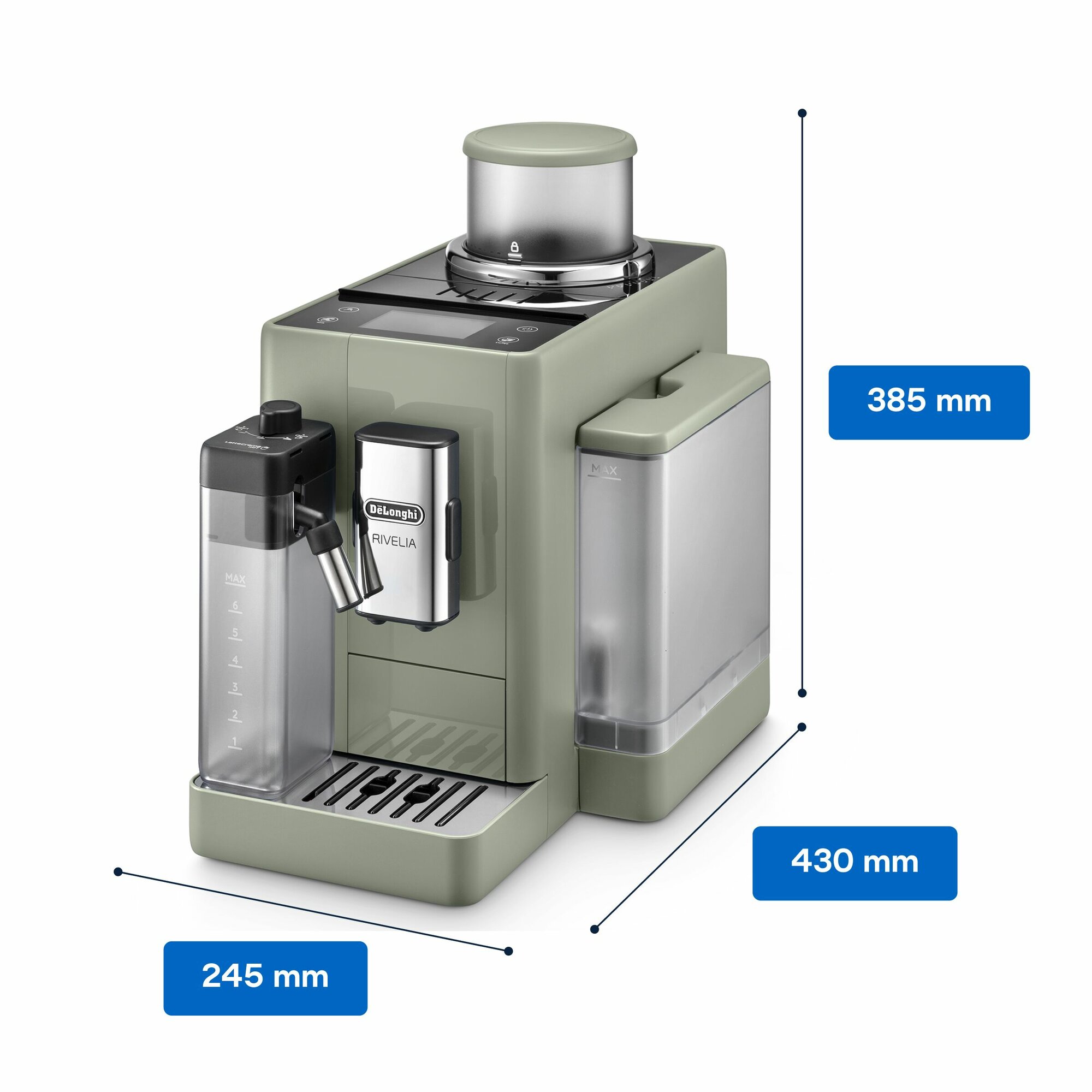 Автоматическая кофемашина DeLonghi EXAM441.55. GR Rivelia Зеленый — фото 24
