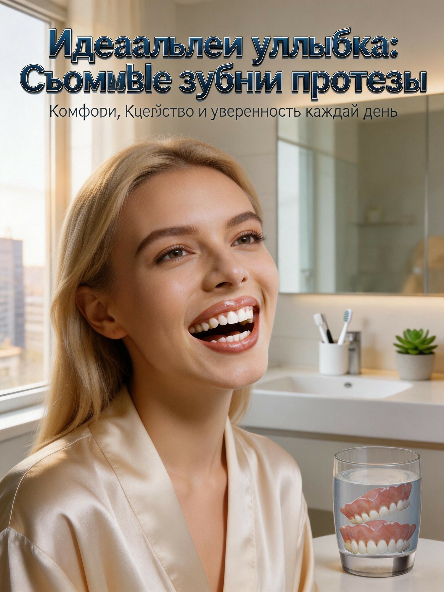 Силиконовые съемные верхние и нижние зубные протезы, косметические виниры набор для улыбки с натуральным оттенком при дневном освещении, не для жевания
