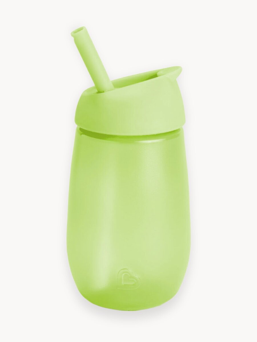 Munchkin поильник непроливайка с трубочкой Simple Clean Straw 296 мл с 12 мес, зеленый