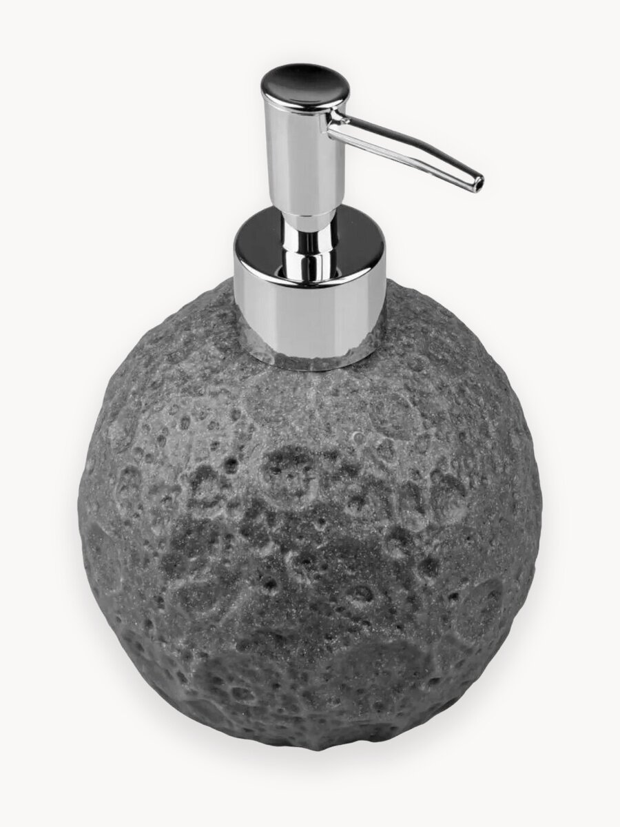 Диспенсер дозатор для жидкого мыла на кухню и в ванную PERFECTO LINEA Moon Stone серый (35-384461)