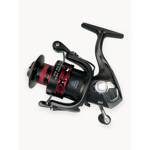 Катушка рыболовная улов 5000, 12+1 для спиннинга, удочки, удилища, фидера, черная