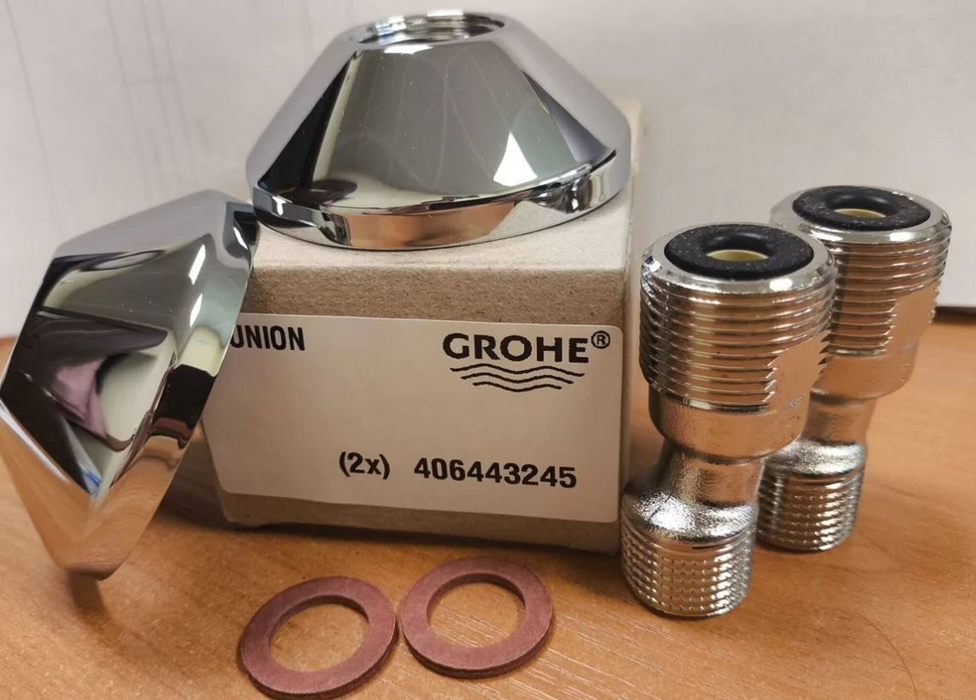 Набор эксцентриков GROHE 12001000 для настенных смесителей хром 2 шт