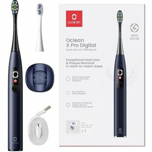 Зубная щётка электрическая Oclean X Pro Digital, темно-синий