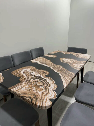 Изображение товара Стол кухонный обеденный прямоугольный дизайнерский лофт THETABLE•RU 140х80 2.71/6.1