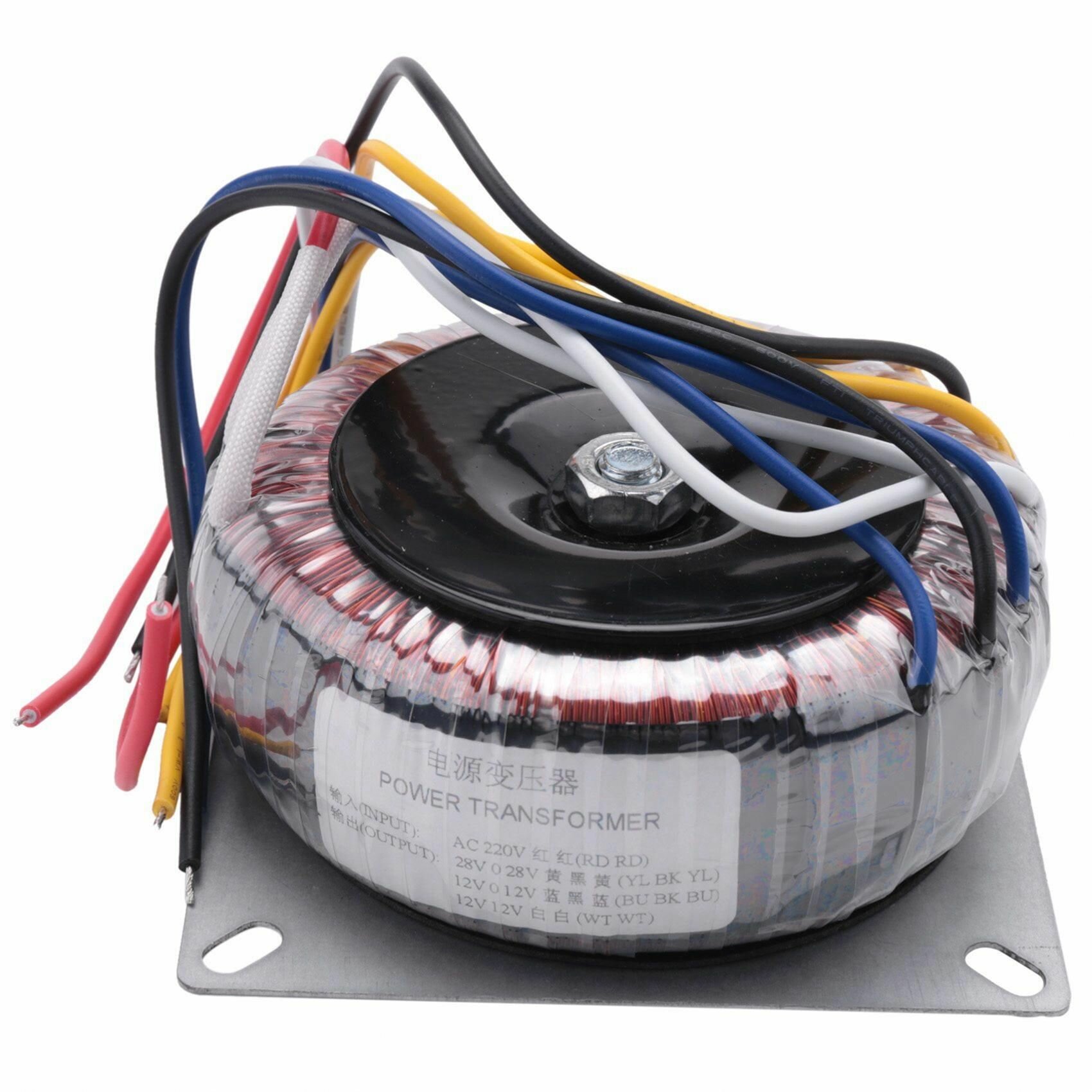 Двойной трансформатор переменного тока 28 В 12 В мощностью 200 Вт для предусилителя усилителя