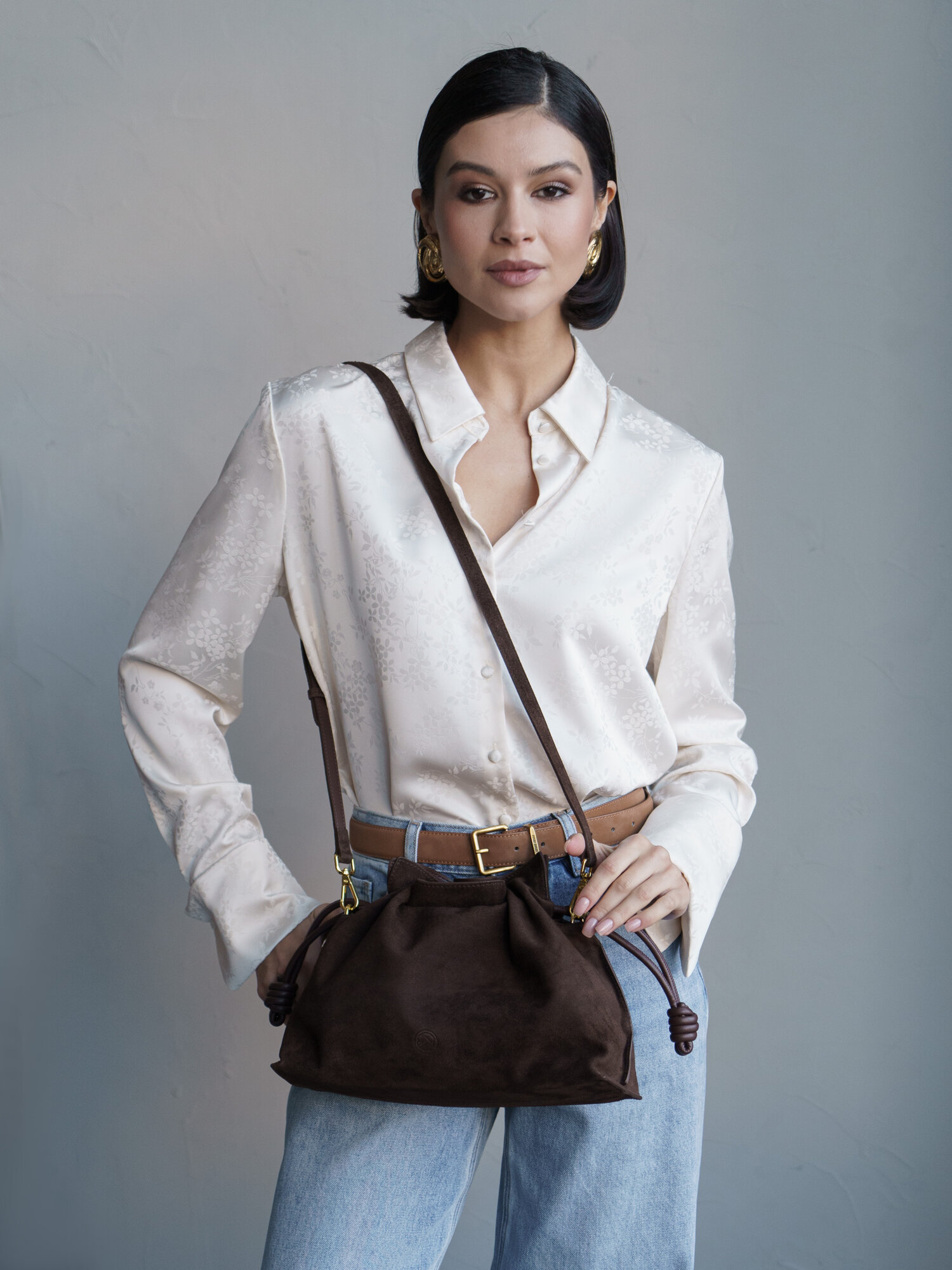 Сумка торба Paprika Bag Italy, фактура гладкая, темно-коричневый — фото 1