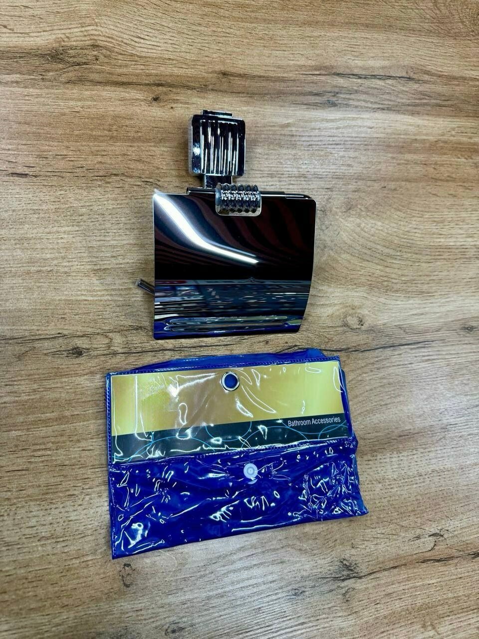 Настенный держатель для туалетной бумаги, хромированная крыша, хром, Хром