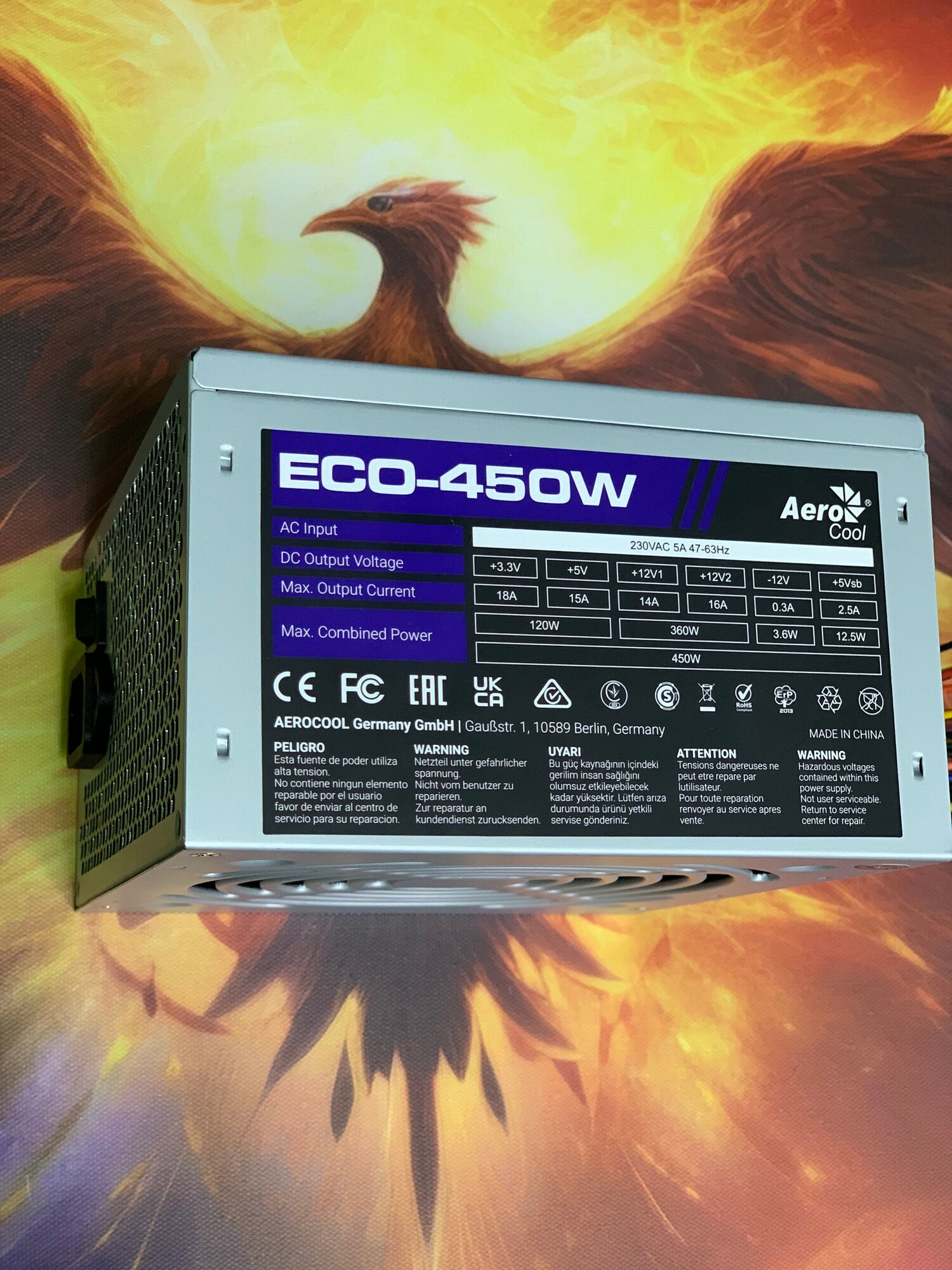 Блок питания 450W AeroCool ECO-450W_800