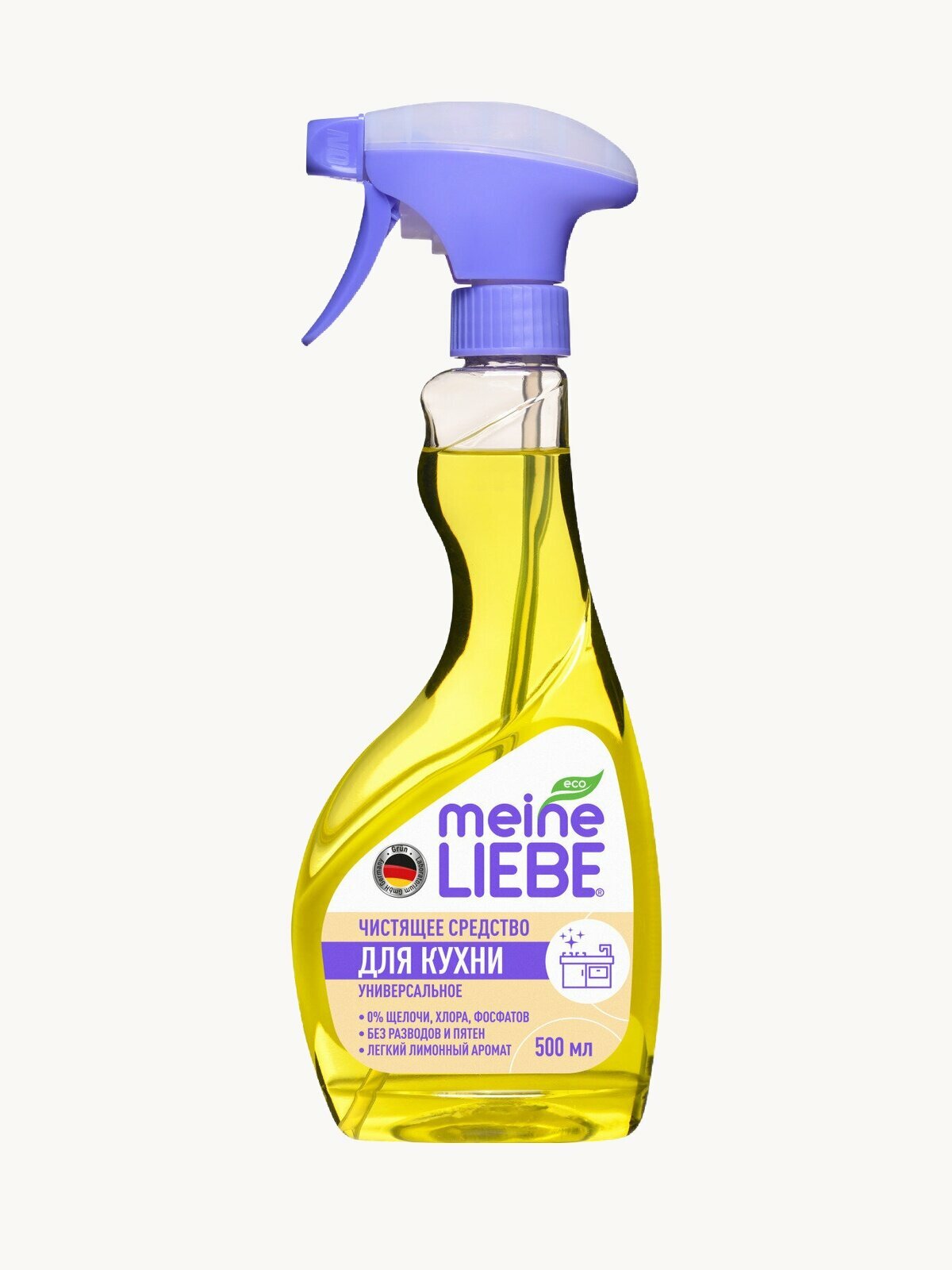 Чистящий ЭКО спрей MEINE LIEBE для кухни Универсальный  гипоаллергенный с экстрактом лимона  экологичный  500мл