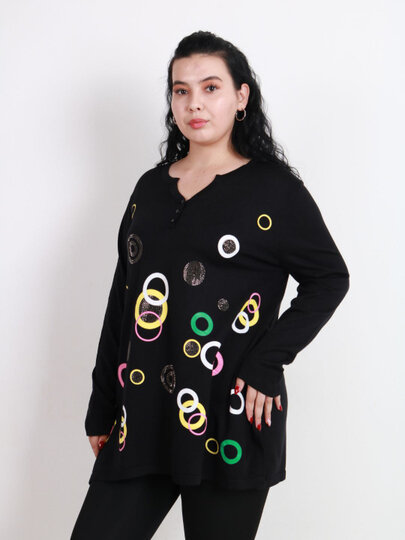 Свитер , размер 56, черная — фото 1