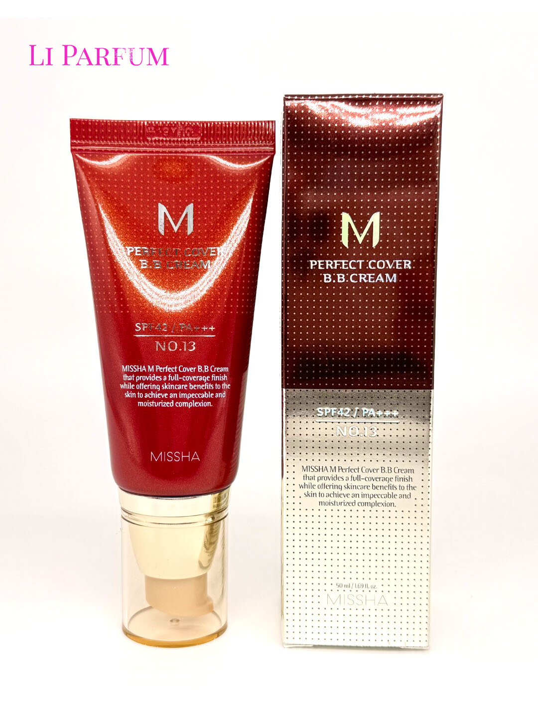 Тональный BB-крем MISSHA PERFECT COVER с spf 42/PA+++, Тон 13 корея 50 мл — фото 1