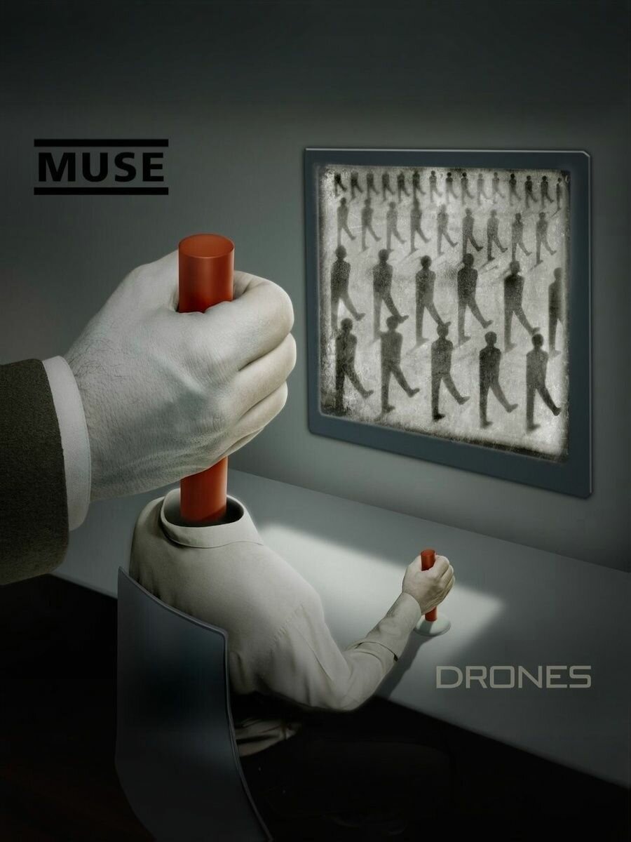 Muse "Drones", шикарный рок Альбом (2015, CD диск)