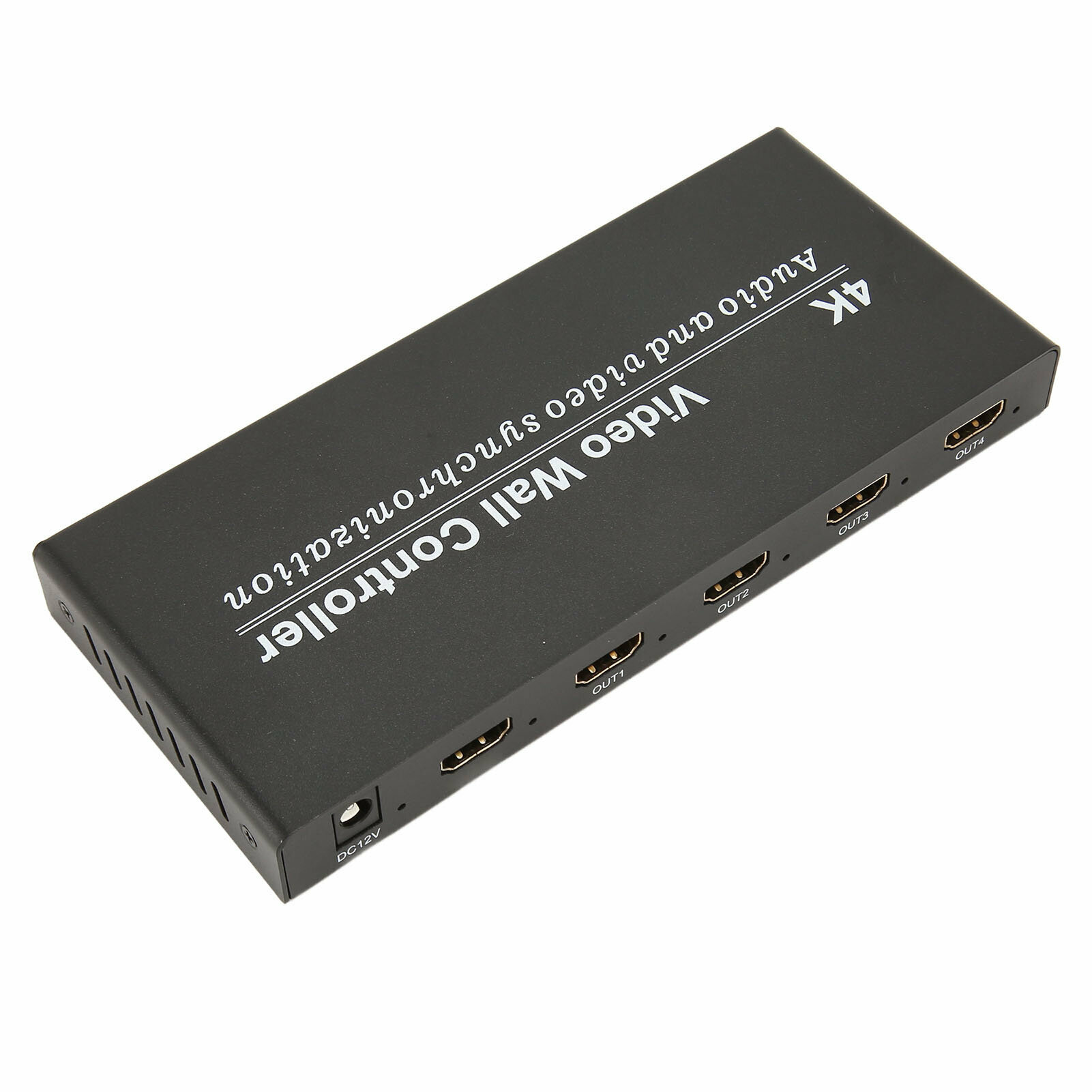 Видеостена Контроллер 4K 30Hz Вход 1 в 4 Выхода 9 Режимов HD Видео Процессор с Пультом Дистанционного Управления 100‑240V UK Plug