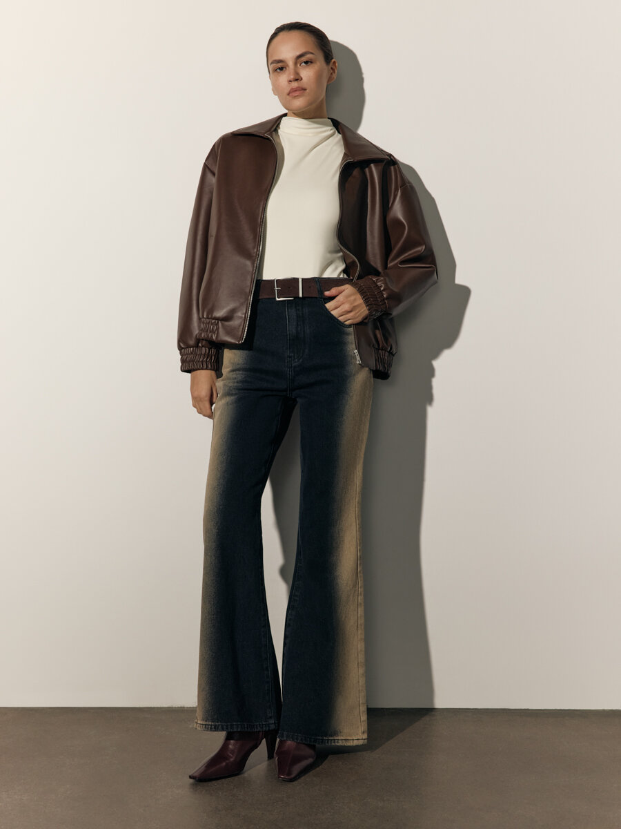 Джинсы клеш 