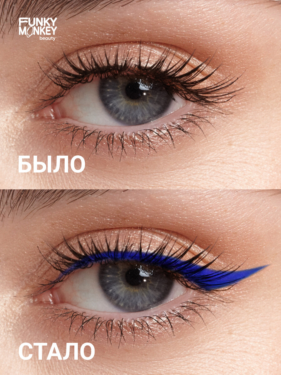 Funky Monkey Карандаш для глаз стойкий Longlasting eye pencil тон 04 синий — фото 1