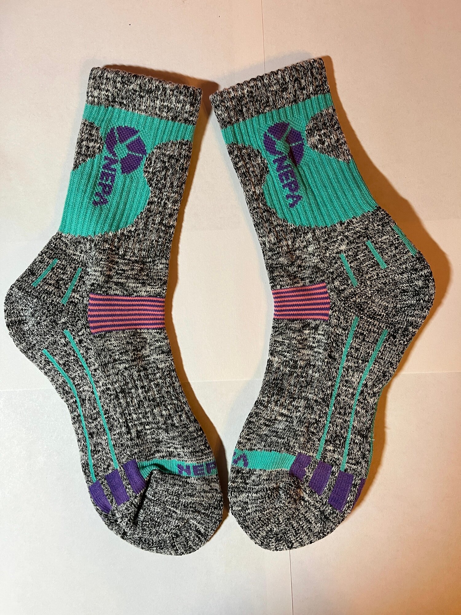 Носки NEPA, размер 24, серый, фиолетовый, розовый — фото 1