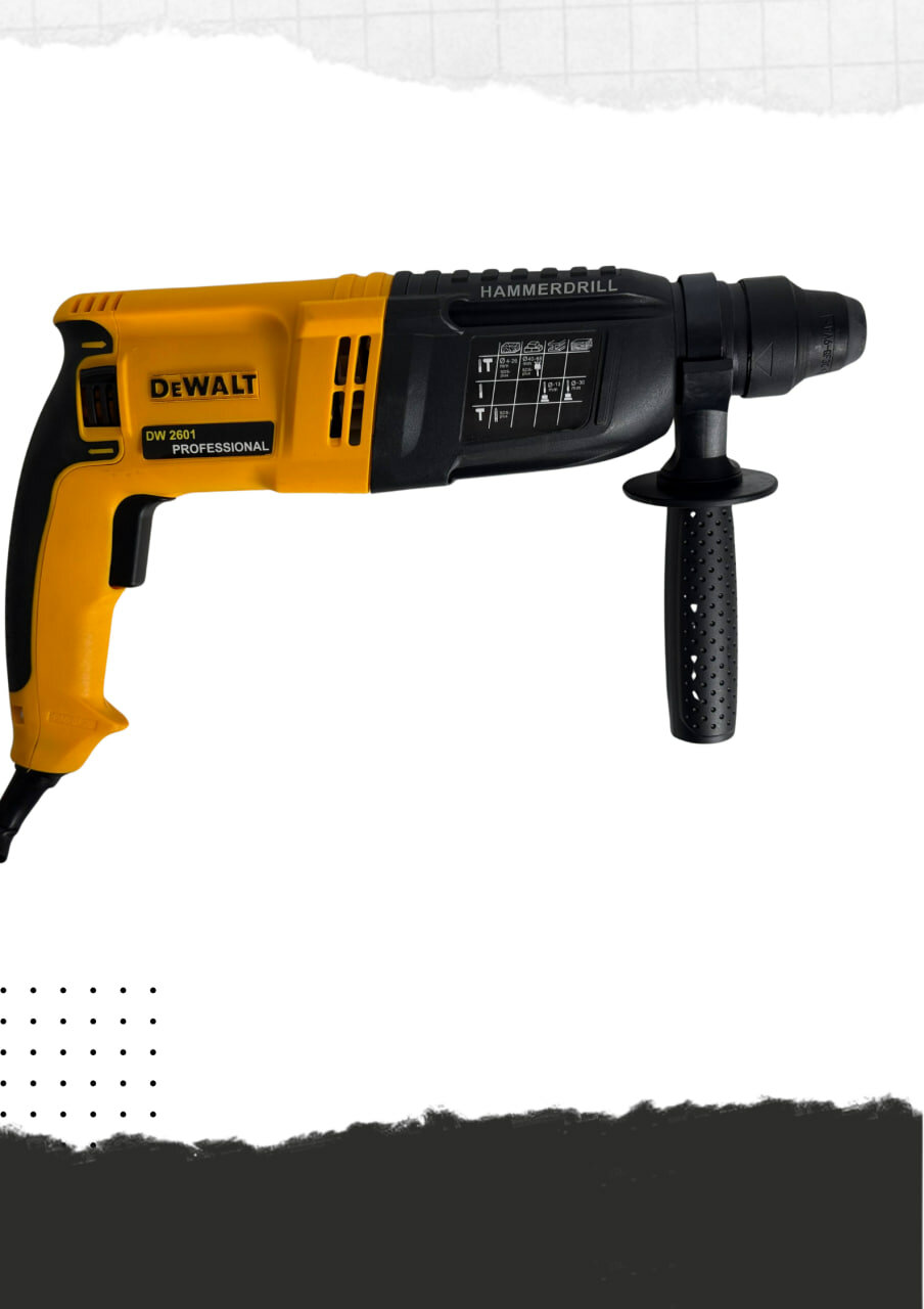 Перфоратор профессиональный Dewalt 2601, мощность 800W, 800 об/мин — фото 1