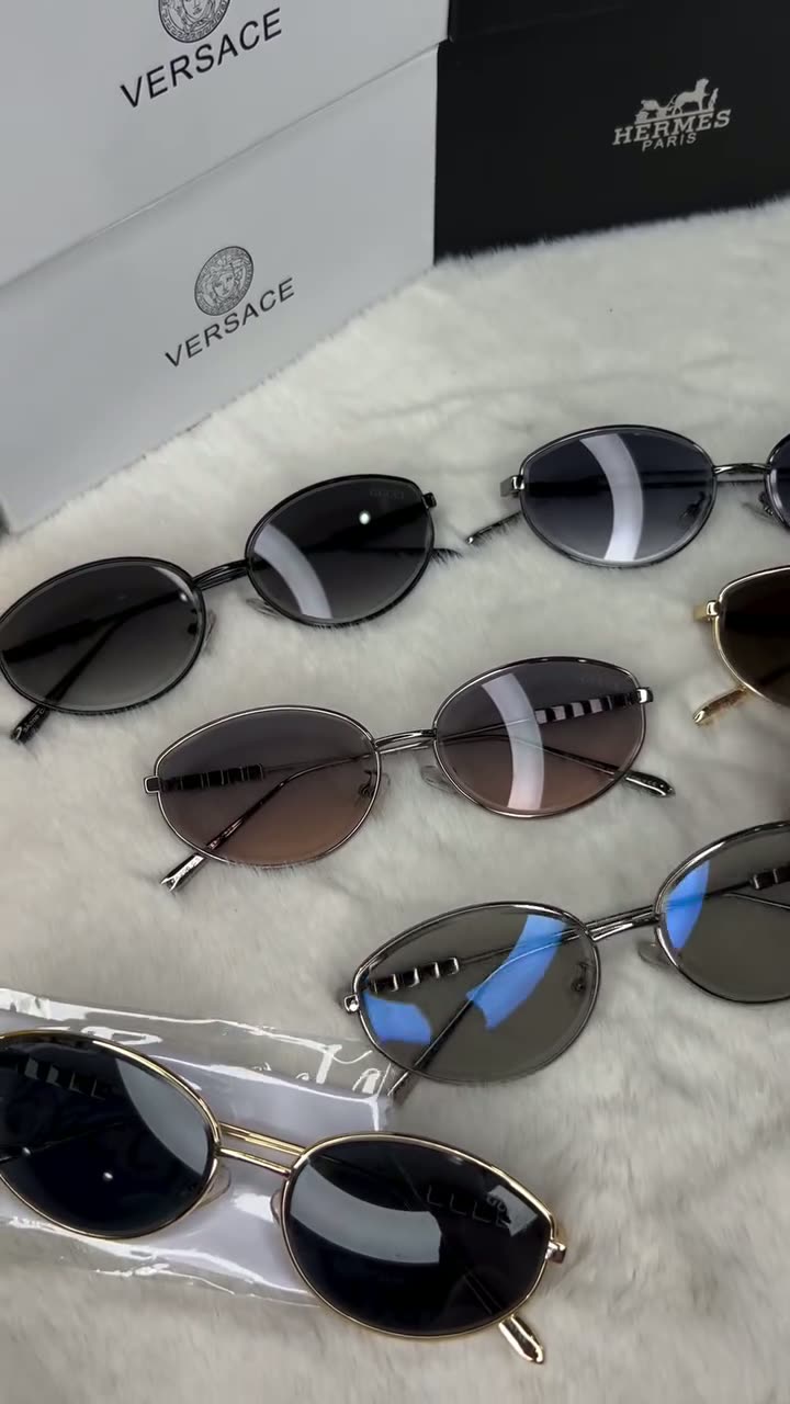 Солнцезащитные очки GUCCI, Золотисто-черный — фото 1