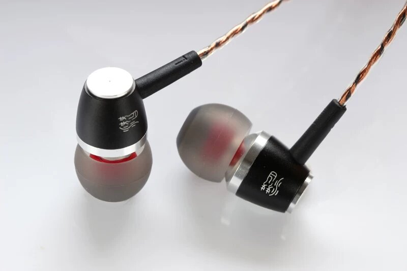 Премиальные HIFI наушники-вкладыши модель с низким сопротивлением цвет черно-серебристый без адаптера