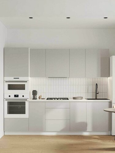 Изображение товара Кухонный гарнитур Комби 2.6 м, мебель для дома и кухни, Белый / Нео