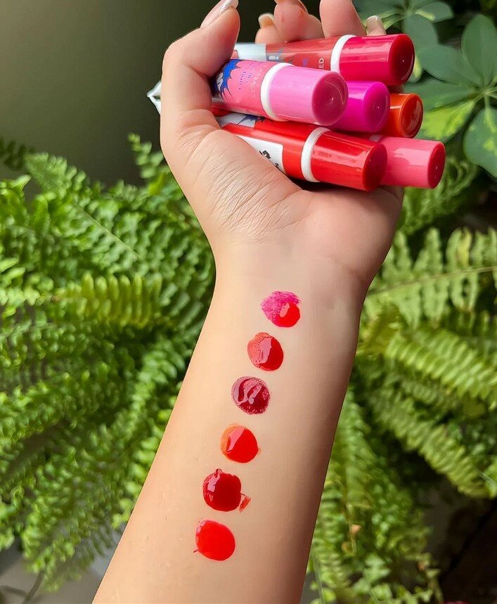 Tint Mocallure lab uchun Romantic Bear Long Lasting Lip Color Wow 18 gr N Rose Pink — фото 1