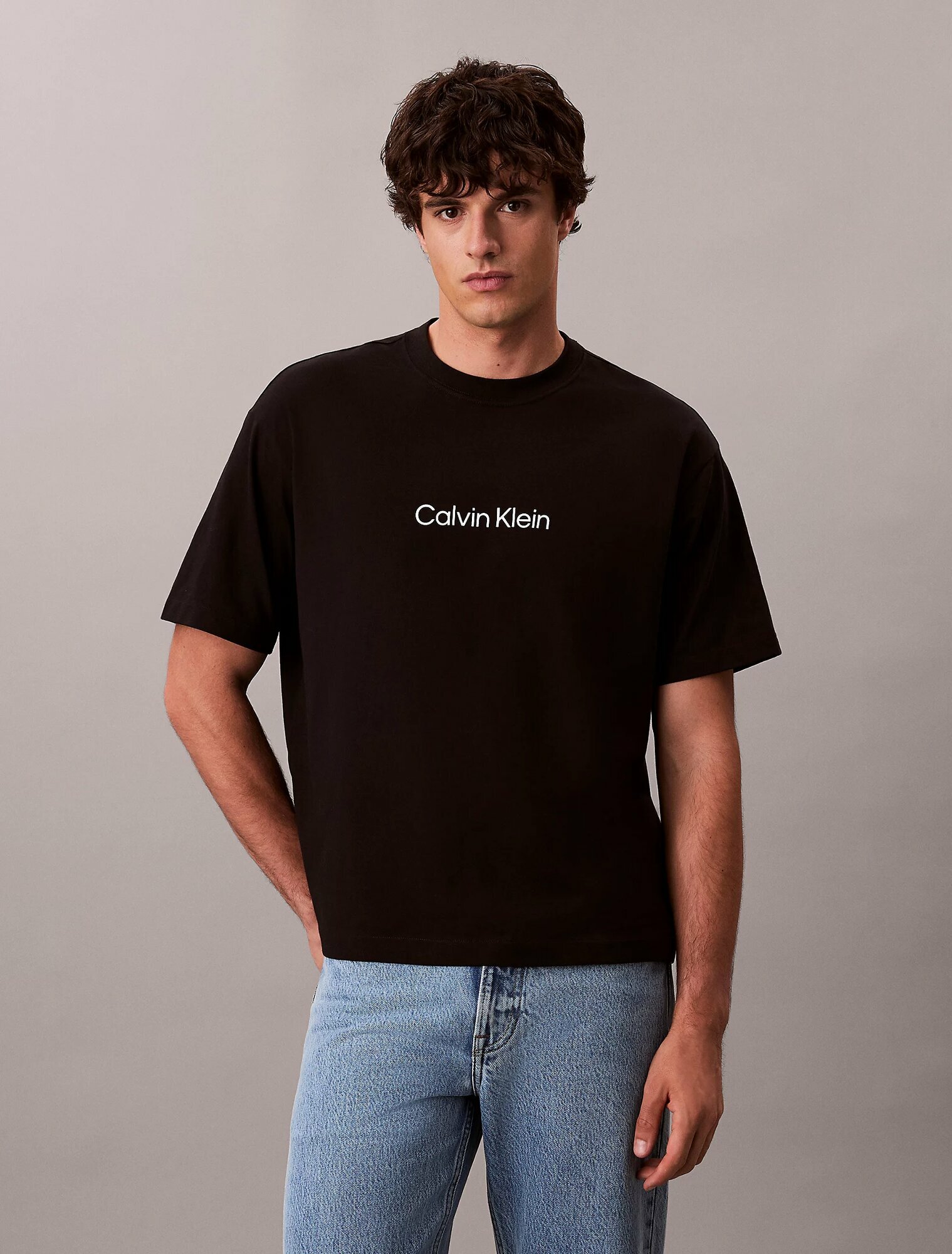 Футболка CALVIN KLEIN, размер M, черный